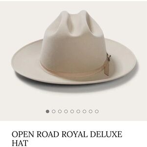 STETSON OPEN ROAD ROYAL DELUXE HAT UNISEX - SILVERBELLY